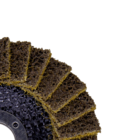 Disco Acabamento Extra Manta Fibra Angular 4.1/2 Grosso Marrom