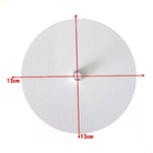 Disco Cego 13cm Para Acabamento Teto Trilho Branco