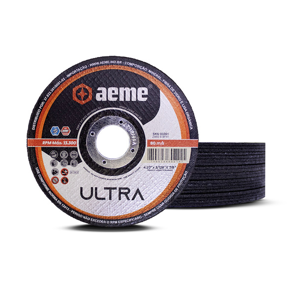 Disco Corte Fino Aeme Ultra 4.1/2x5/128x7/8 (115x1.0x22.2) 50