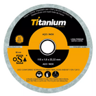 Disco Corte Fino Ti Super Premium 4.1/2  X 1,0 X 7/8 - 100 Pcs