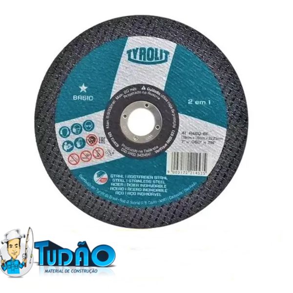 Disco Corte Inox 1.6mm 7x1/16 Tyrolit
