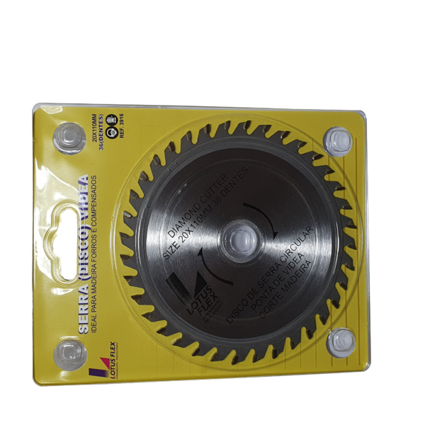 Disco Corte Serra Videa Dentada Flex 36 Dentes 20x110