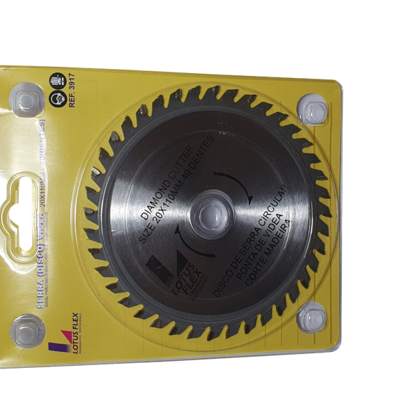 Disco Corte Serra Videa Dentada Flex 40 Dentes 20x110