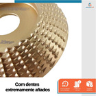 Disco De Aço Curvo Para Desbastar Madeira 100mm  - Starfer