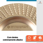 Disco De Aço Reto Para Desbastar Madeira 100mm - Starfer