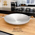 Disco De Arado Em Alumínio Fundido, 48cm, Preto, Com Alças Em