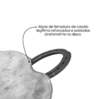 Disco De Arado Legítimo Grosso Com Alças De Ferradura 60cm