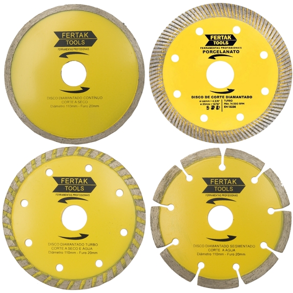 Disco De Corte 110x20mm Porcelanato + Diamantado Continuo + D