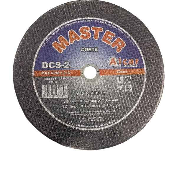 Disco De Corte 305x3.2x25mm Aço Alcar Mr 2t Dc0rn0358