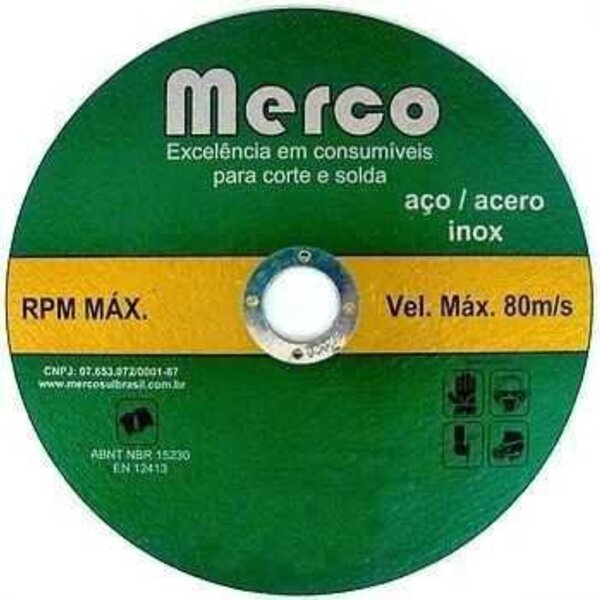 Disco De Corte 4.1/2 X 1,0mm X 22mm (115mm) - Merco