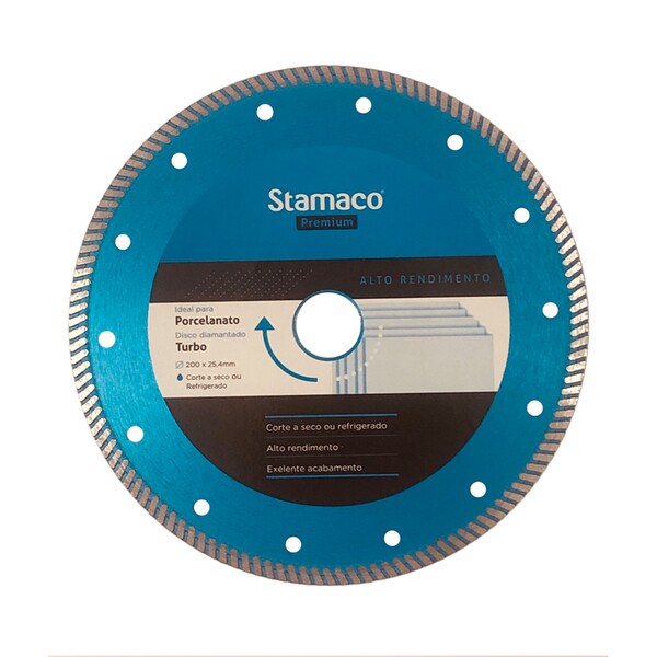 Disco de Corte 8"mm para Porcelanato Stamaco