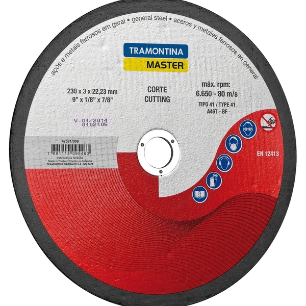 Disco De Corte 9 Para Acos E Metais Tramontina