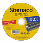 Disco de Corte Abrasivo para Porcelanato e Cerâmica 7" 178mm 1 unidade Abrasivo Stamaco