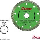 Disco De Corte Cortag Diamantado Turbo Eco 110 X 20 Mm