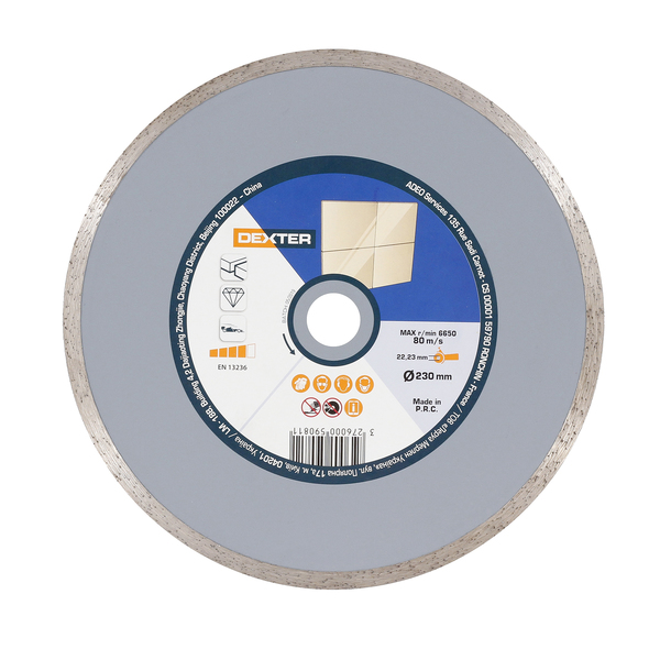 Disco de Corte Diamantado Contínuo 230x22,23mm Dexter