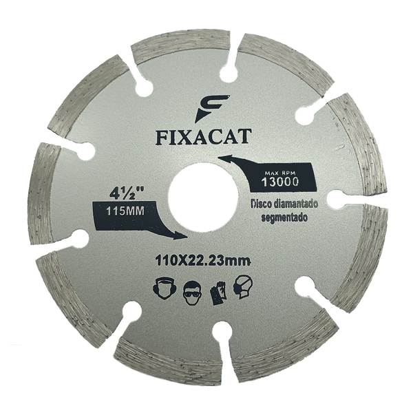 Disco De Corte Diamantado Segmentado 4.1/2 Polegadas 115mm