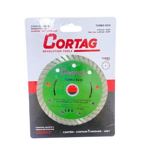 Foto de Disco De Corte Diamantado Turbo Eco 110mm Cód. 60598 Cortag