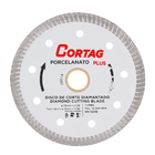 Disco de Corte Diamantado Turbo Para Porcelanato 110mm Plus Cortag