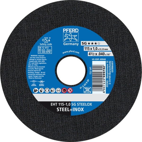 Disco De Corte Eht Sg Steelox Pferd - Eht 115-1 0