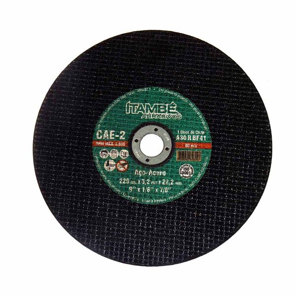 Disco De Corte Ferro Metal/aço 229x3 2x22 2mm Itambé Cód.8460