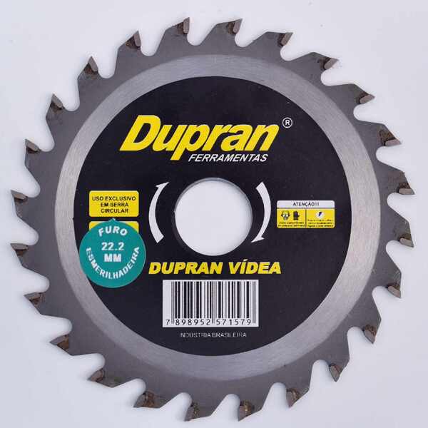Disco De Corte Madeira Serra Videa 110mm X 20 X 24d Dupran