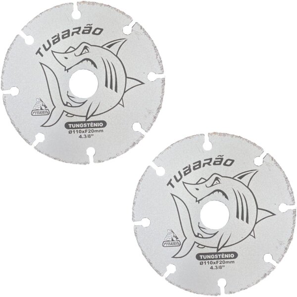 Disco De Corte Madeira Tungstênio 110mm 02 Peças Pyramid