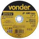 Disco De Corte Para Aço E Aço Inox 7" 180 X 3.2 X 22,23mm Bnv