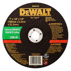Disco De Corte Para Concreto Dewalt 7''x1/8''x7/8'' Dw44740 D