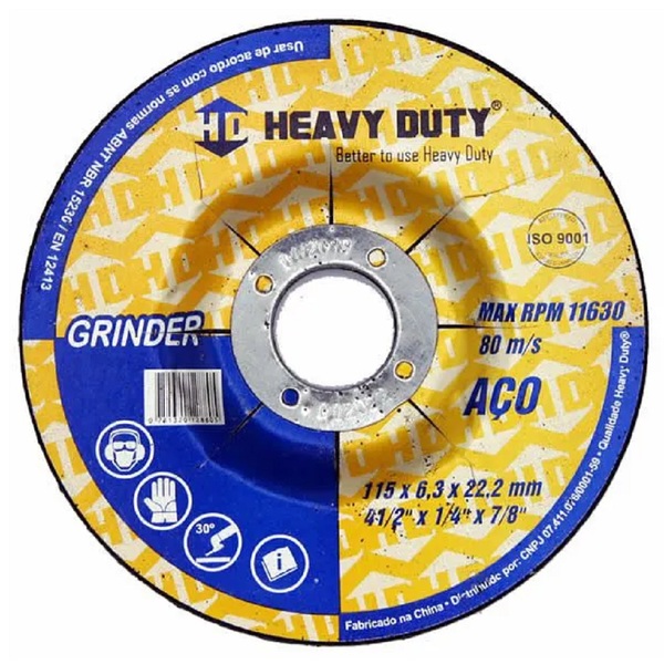 Disco De Desbaste Grinder 115x6,3x22,2 - 40 Unidades