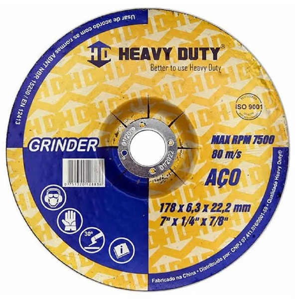 Disco De Desbaste Grinder 178x6,3x22,2 - 5 Unidades
