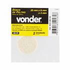 Disco de Feltro 25x6mm Vonder