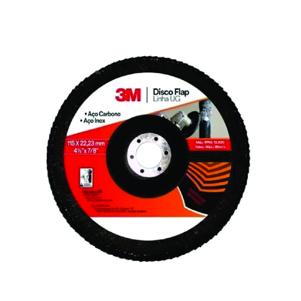 Disco De Flap 3m - Grão 80 - 15cm X 2,2cm (kit 6 Uni)