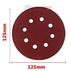 Disco De Lixa 125mm 8 Furos Com Velcro Grão 80