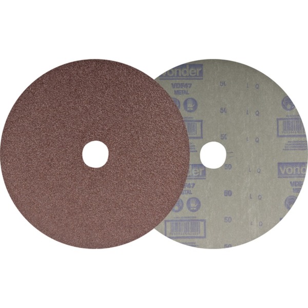 Disco De Lixa 7" Grão 50 Pacote Com 10 Peças - Vonder (50)