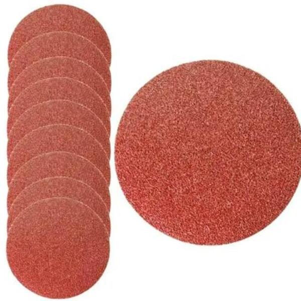 Disco De Lixa Com Velcro, Grão 24, 125 Mm - 10 Unidades