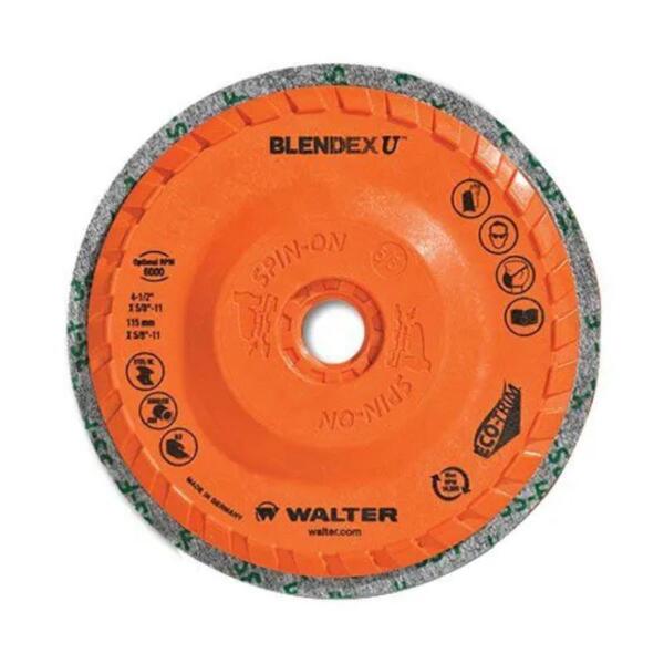 Disco De Lixa Inox 4/1/2'' M14 Blendex U Cup Walter Abrasivos