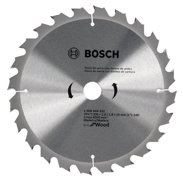 Disco De Serra Circular Bosch Eco 9p D235mm 24 Dentes