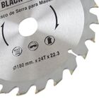 Disco De Serra Circular Madeira Vídea 180mm 24d Black Jack