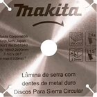 Disco De Serra Circular Makita D-51340 185mm 24 Dentes Para M