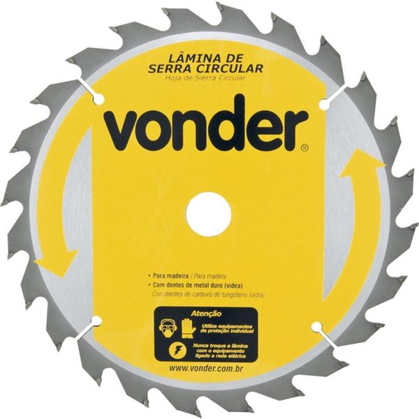 Disco De Serra Para Madeira 250 X 30 Mm 24 Dentes - Vonder
