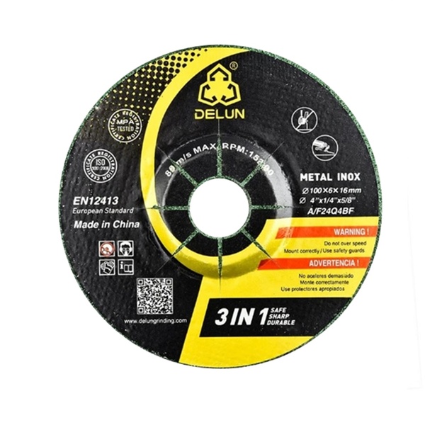 Disco Desbaste 4.1/2" Delun ( 115 X 6.0 X 22,23mm) De 50 Un