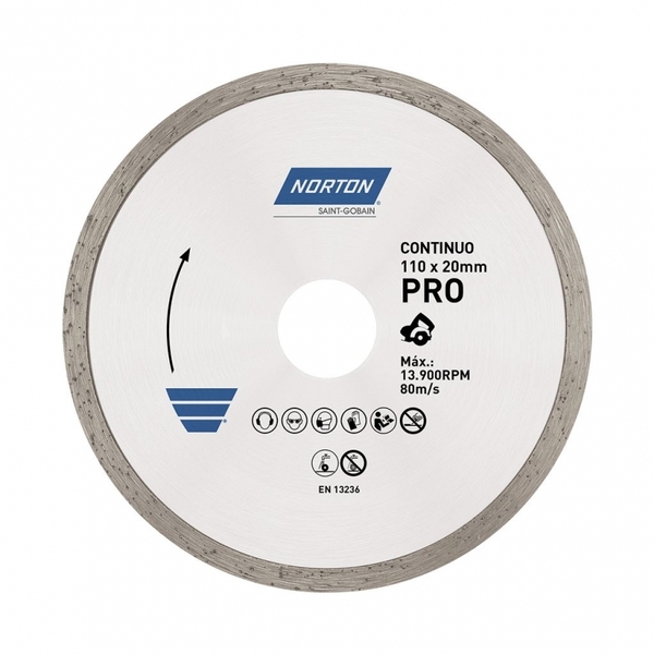 Disco Diam Norton Pro Continuo Liso Blister