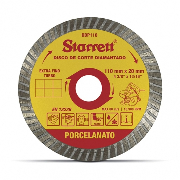Disco Diam Starret Porcelanato Ddp110 Blister