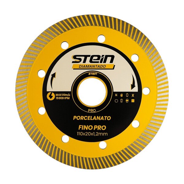 Disco Diamantado 110mm Porcelanato Turbo Extra Fino Stein