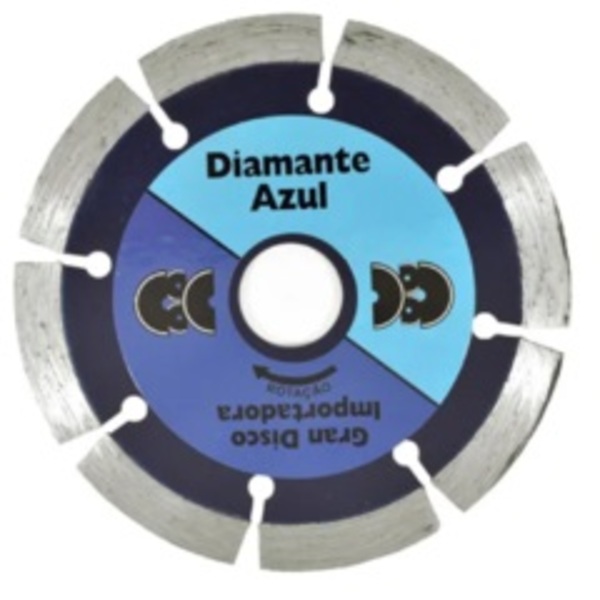 Disco Diamantado 4"in Segmentado Prata - Diamante Azul