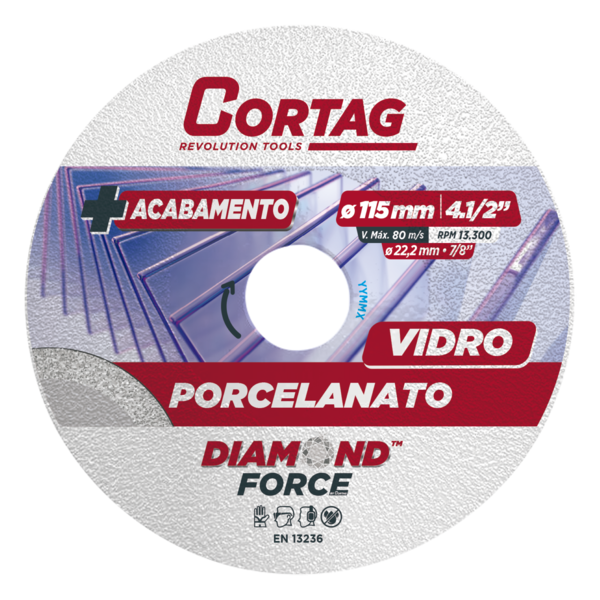 Disco Diamantado Aço 115mm 4.1/2'' Cortag