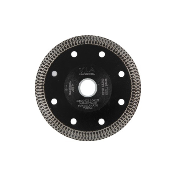Disco Diamantado Profissional 110mm Porcelanato Turbo Black V