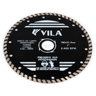 Disco Diamantado Profissional 180mm Turbo Vila - Unico