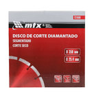 Disco Diamantado Segmentado Para Granito, Mármore e Pedra 350x25mm MTX