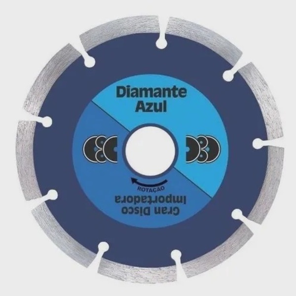 Disco Diamantado Segmentado 7" In - Diamante Azul Original